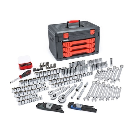 Gearwrench Master Tool Set, Drawr, Carry Case, 219pcs. 80940